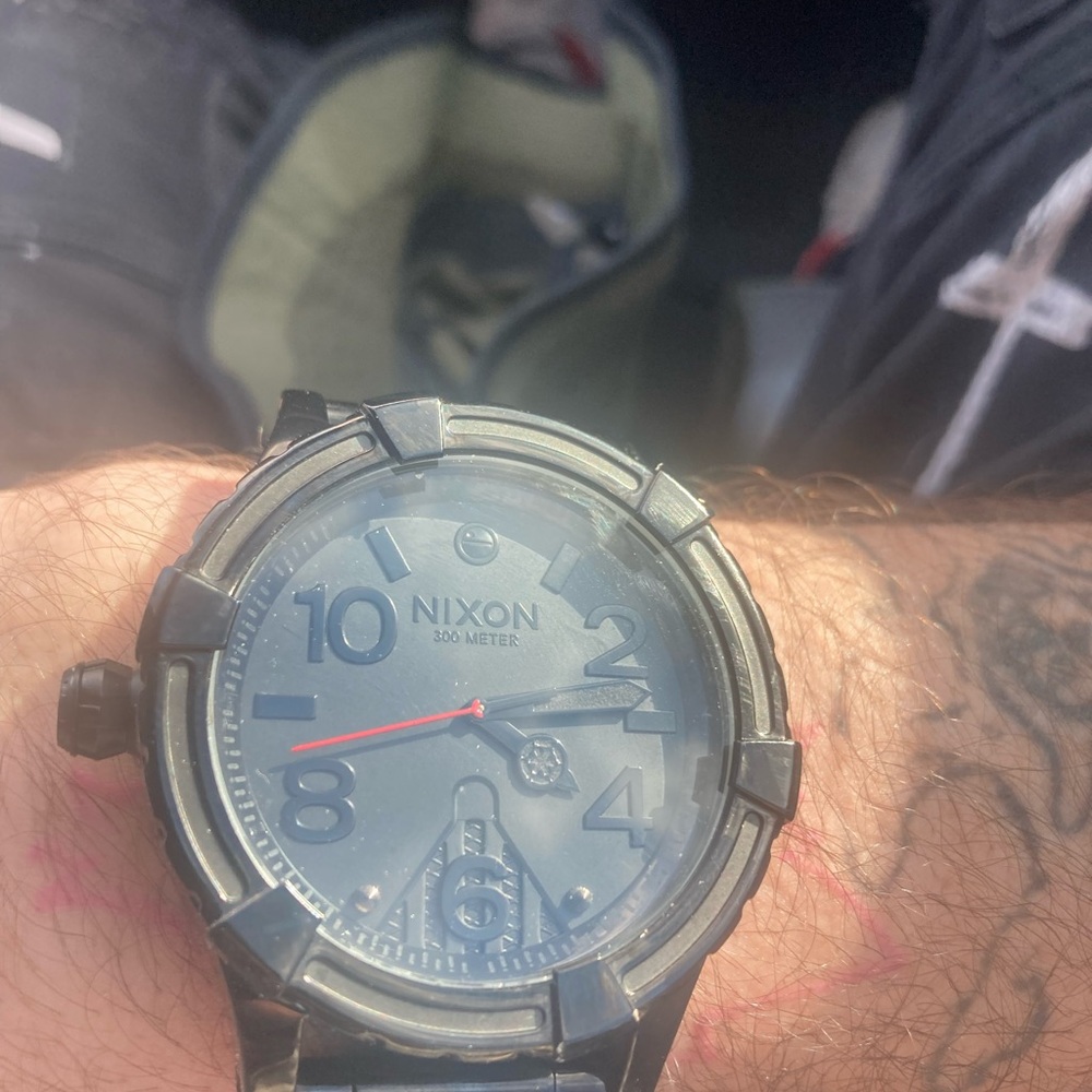 Nixon Black and Gray Men's Watch